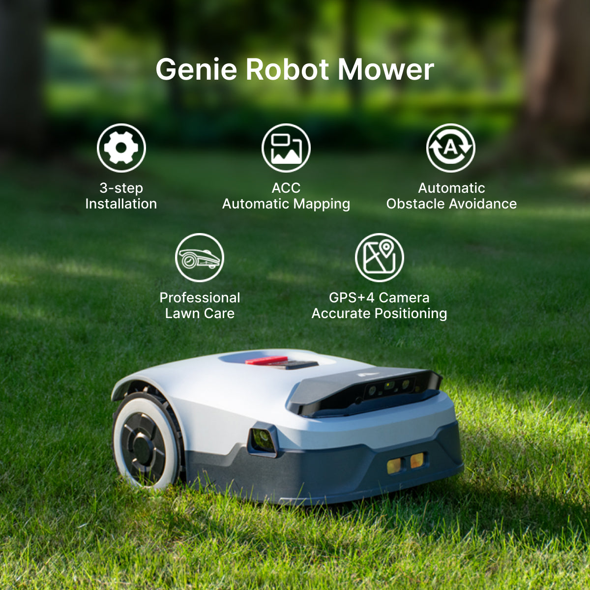 ANTHBOT Genie: Smart AI Robot Lawn Mower - No Wire