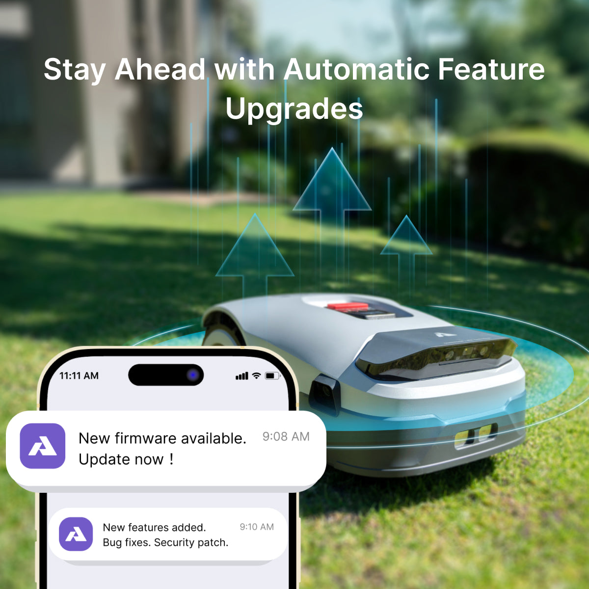 ANTHBOT Genie: Smart AI Robot Lawn Mower - No Wire